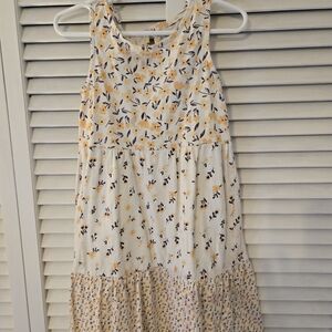 Floral Sleeveless Kids Dress